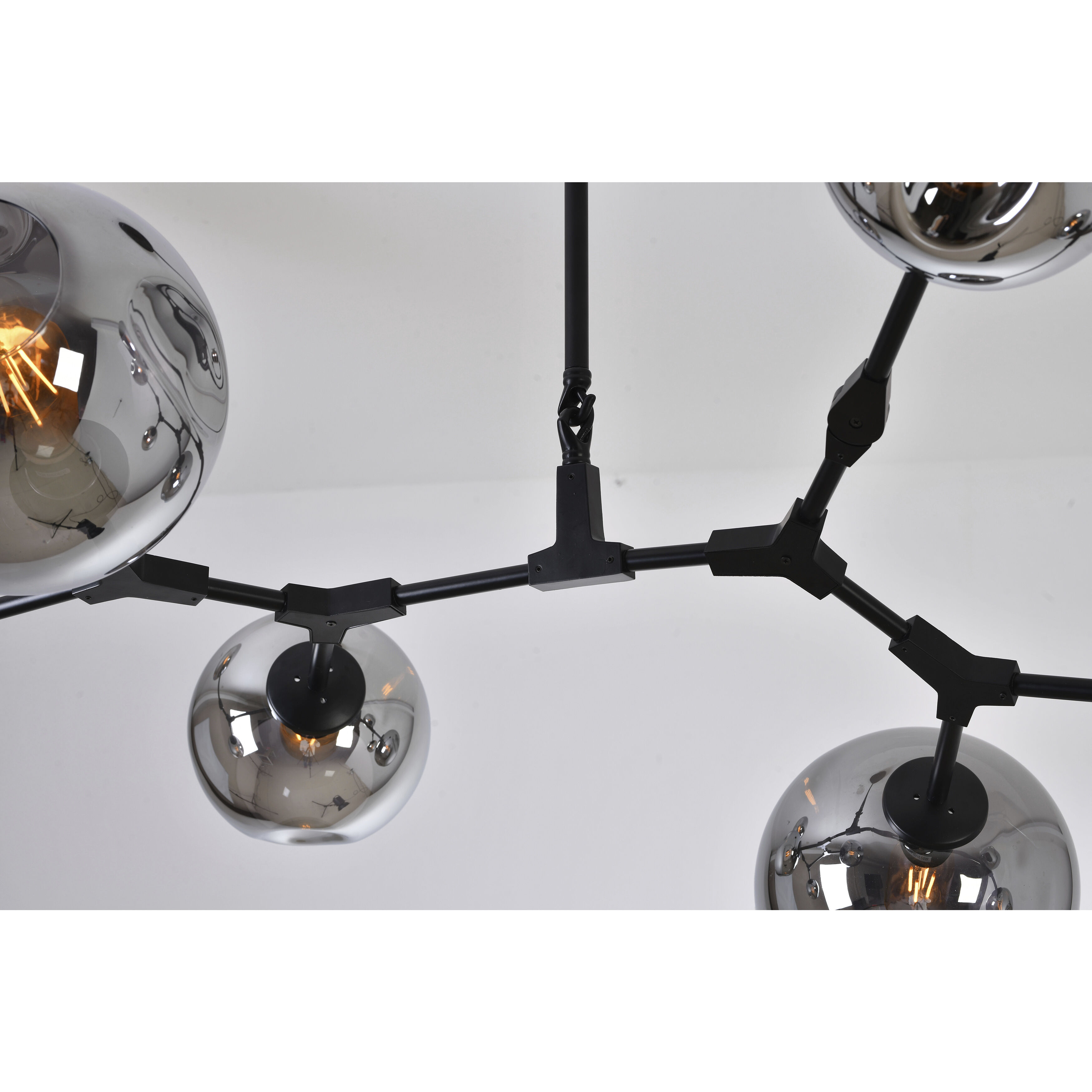 Canada 8 Light 33 inch Matte Black Chandelier Ceiling Light