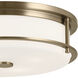 Brit LED 18 inch Champagne Bronze Flush Mount Ceiling Light