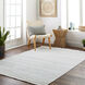 Broadway 120 X 94 inch Light Grey Rug, Rectangle