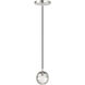 Hail LED 4.75 inch Polished Nickel Mini Pendant Ceiling Light