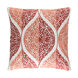 Regina 20 X 20 inch Pink and Tan Pillow Cover