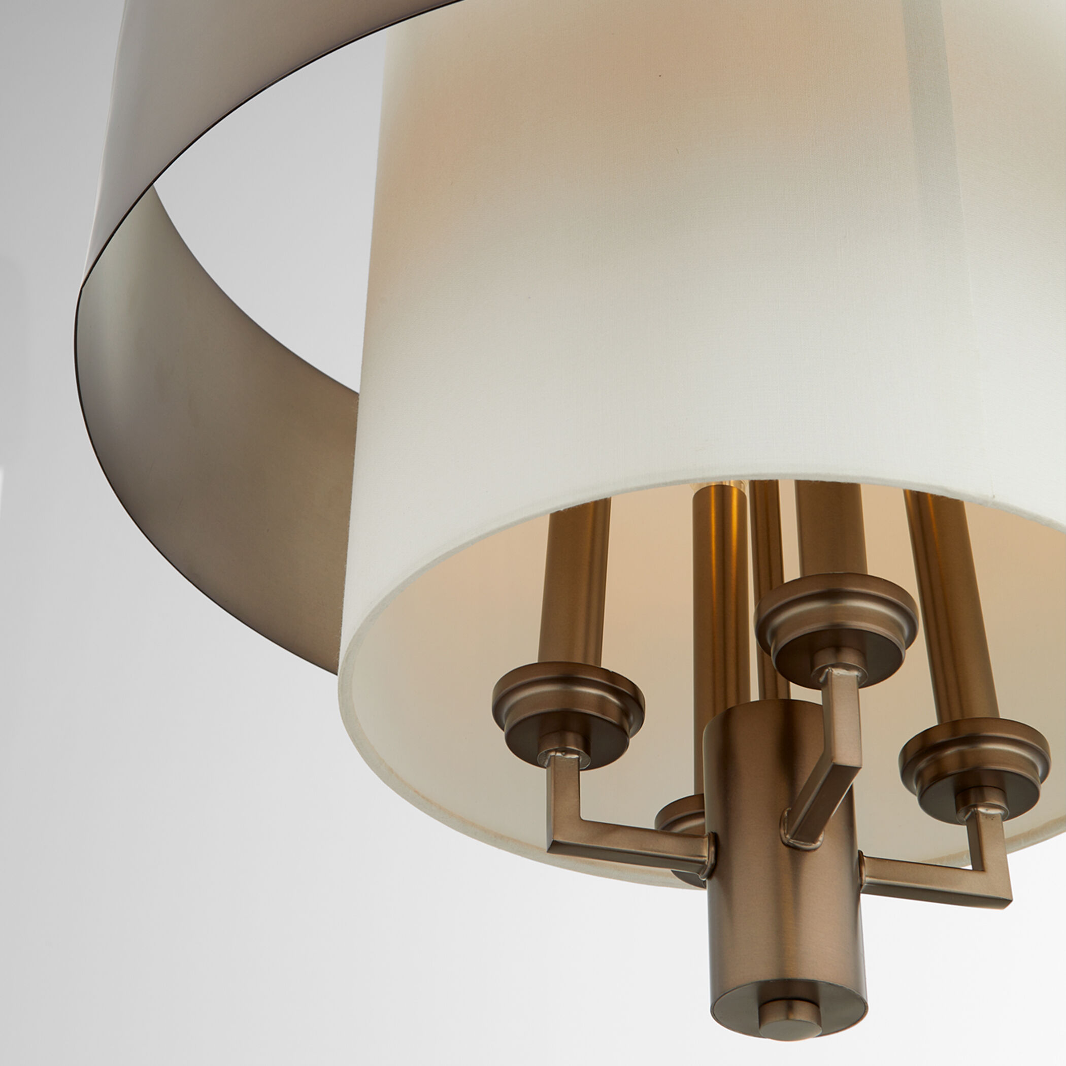 Fort Worth 4 Light 20 inch Dark Brass Pendant Ceiling Light