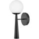 Izzy LED 6 inch Black Sconce Wall Light