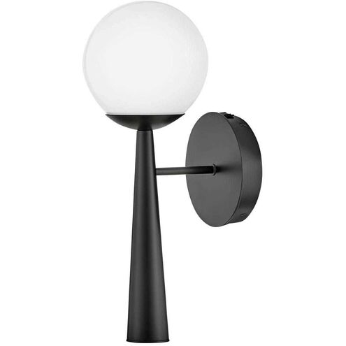 Izzy LED 6 inch Black Sconce Wall Light