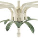 Lowcountry 6 Light Antique White and Palmetto Chandelier Ceiling Light