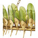 Selavy 11 Light 38 inch Contemporary Gold Leaf and Contemporary Gold Chandelier Ceiling Light