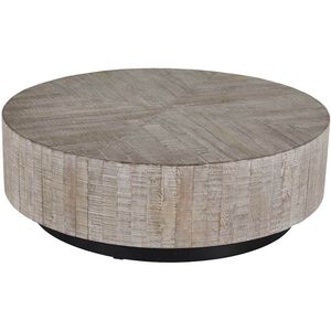 Colton 48 X 48 inch Charcoal Oak / Rusty Black Coffee Table