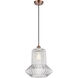 Ballston Springwater 1 Light 12 inch Antique Copper Pendant Ceiling Light, Ballston