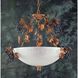 Vigna 6 Light 34 inch Antique Cream with White Pendant Ceiling Light