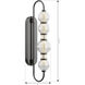 Cordel LED 5.25 inch Dark Matte Black Wall Sconce Wall Light