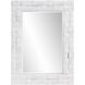 Woodrow 40 X 30 inch White Mirror