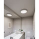 Pi LED 16 inch Textured White Surface Mount Ceiling Light