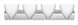 Sasha Ii 4 Light 30 inch Satin Nickel Vanity Lighting Wall Light in Incandescent, Opal Matte Glass