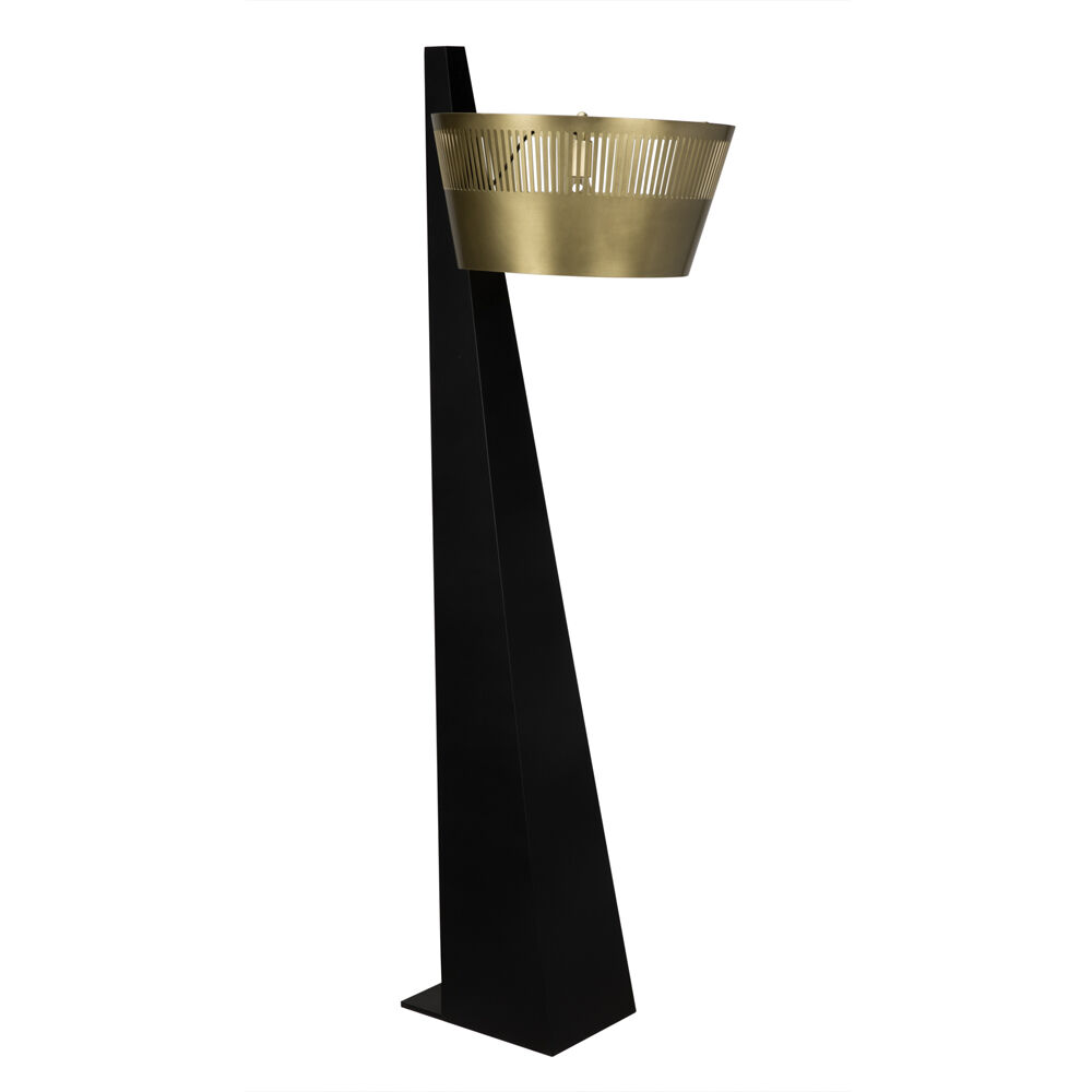 Claudius 68 inch 60.00 watt Antique Brass Floor Lamp Portable Light