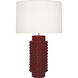 Dolly 27.5 inch 150 watt Sangria Glazed Textured Ceramic Table Lamp Portable Light in Fondine