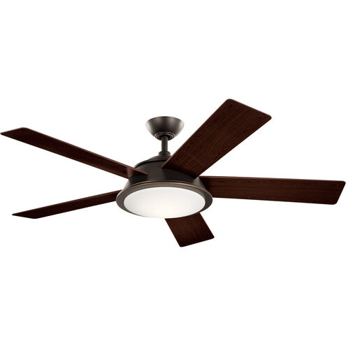 Verdi 56 inch Olde Bronze with Dark Walnut Blades Ceiling Fan