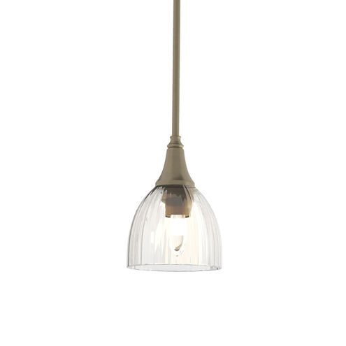 Trumpet 1 Light 5.91 inch Soft Gold Mini Pendant Ceiling Light in Water