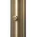 Rancho Mirage 87 inch 60 watt Weathered Brass and Black Arc Floor Lamp Portable Light