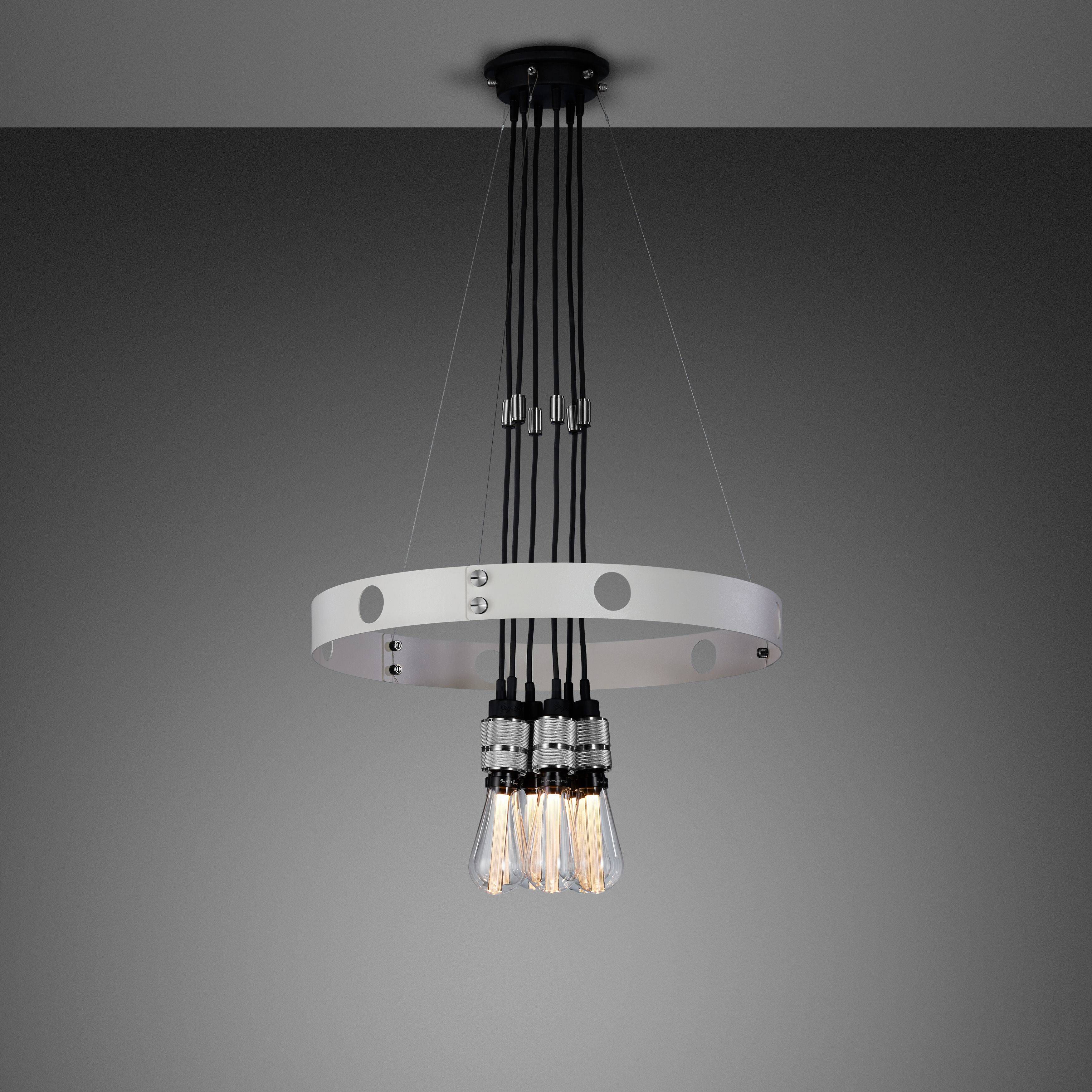 Hero LED 31.5 inch Stone / Steel Chandelier Ceiling Light