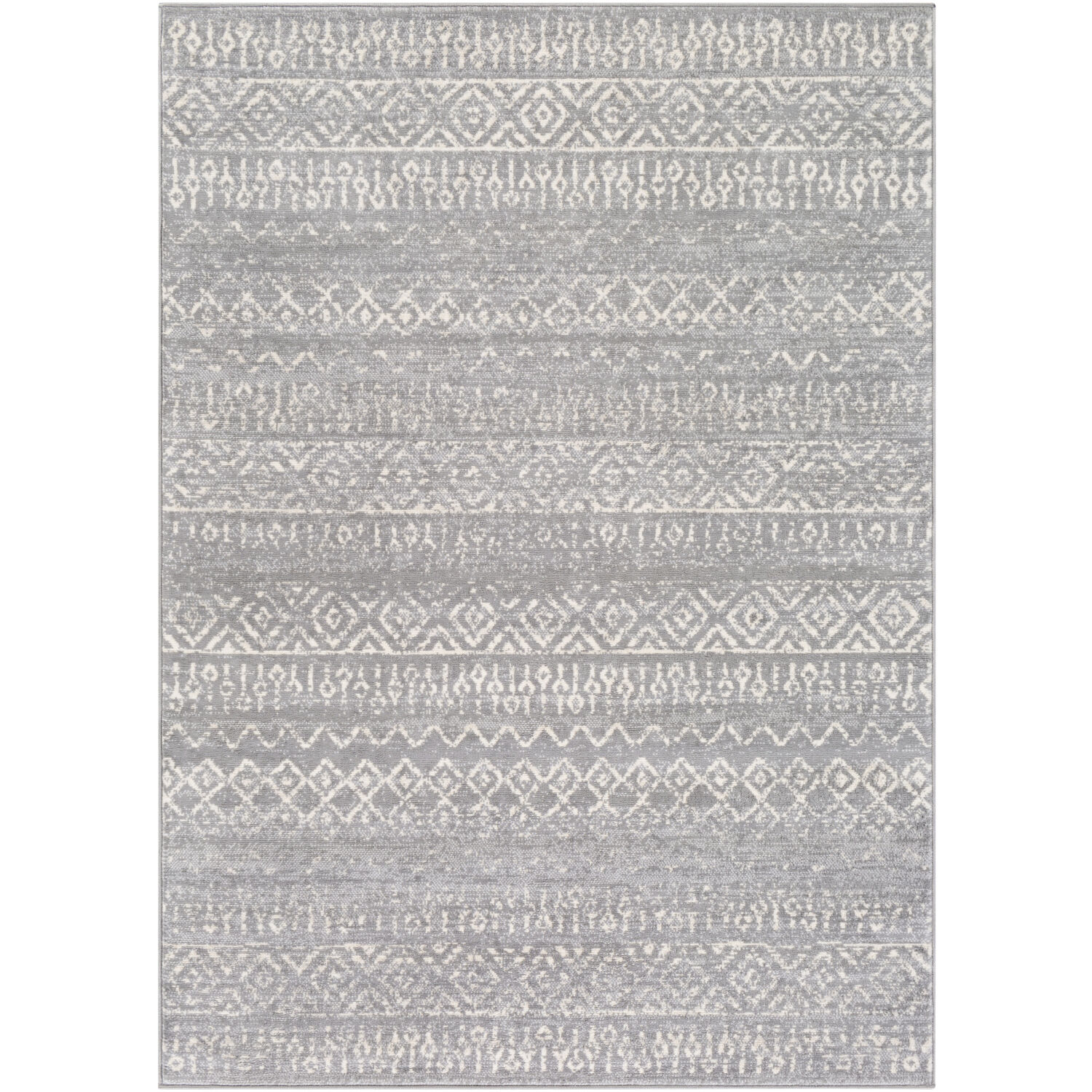 City Light 120.08 X 94.49 inch Gray/Light Gray/Cream Machine Woven Rug in 8 x 10