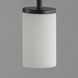 Lateral 1 Light 4.75 inch Black Single Pendant Ceiling Light in Satin White