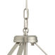 Lieon 3 Light 21 inch Brushed Nickel Convertible Pendant Ceiling Light