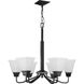 Clifton Heights 6 Light 26 inch Matte Black Chandelier Ceiling Light