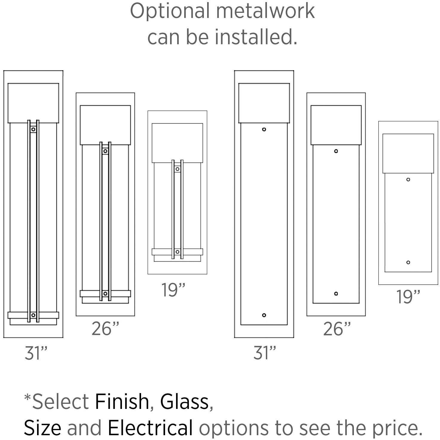 Outdoor Round Motif 1 Light 26 inch Statuary Bronze Outdoor Sconce in GU10 Halogen, Frosted Granite, Medium Round