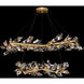 Foret 20 Light 55 inch Gold Pendant Ceiling Light