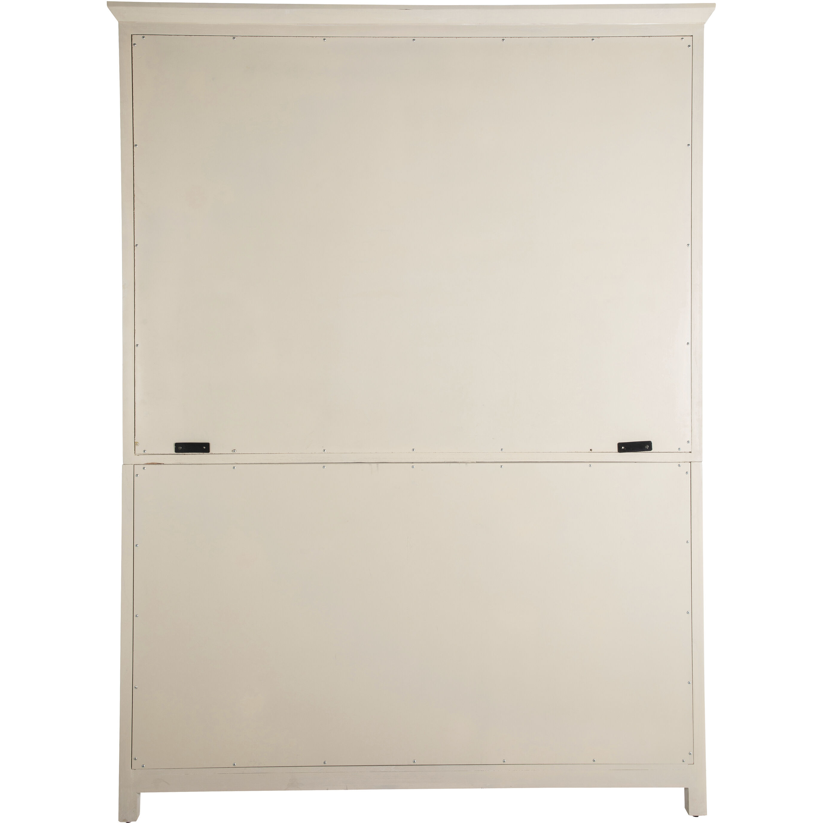 Edison Cerused White and Natural Bay Cabinet