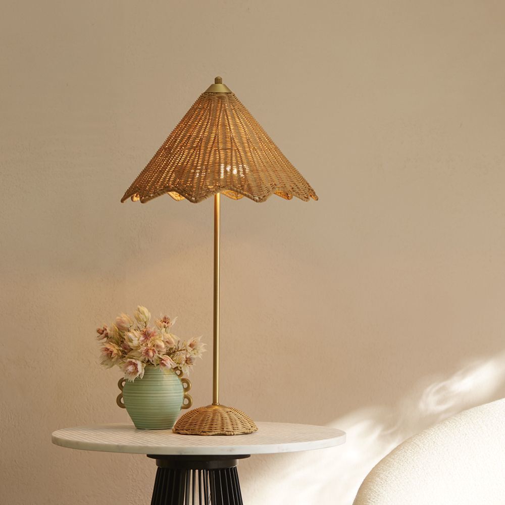 Parasol 28 inch Natural Table Lamp Portable Light