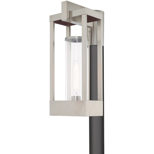 Delancey 1 Light 18.88 inch Brushed Nickel Outdoor Post Top Lantern