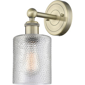 Cobbleskill 1 Light 5 inch Antique Brass and Clear Sconce Wall Light