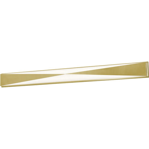 Novara LED 49 inch Satin Brass Bath Vanity Wall Light