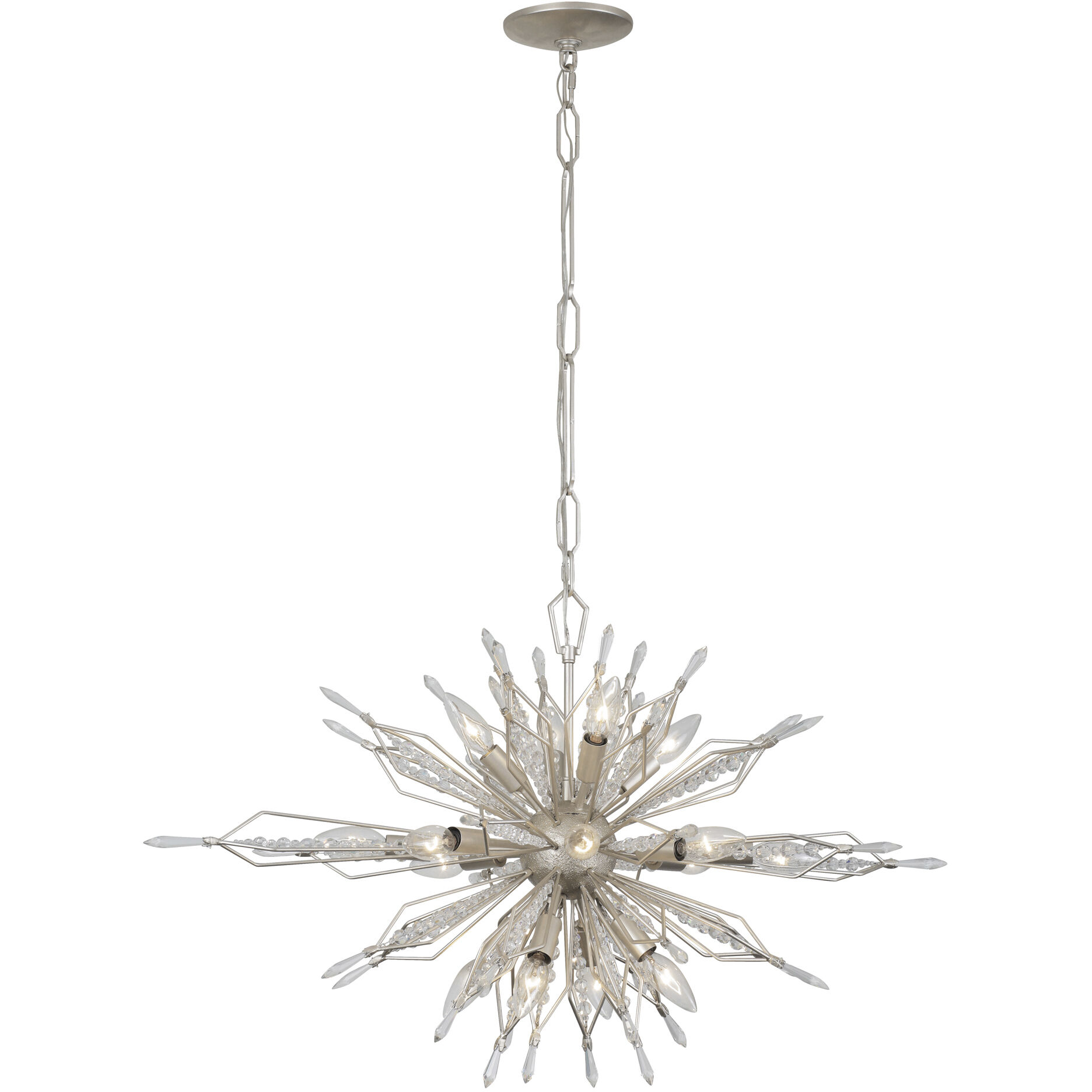 Orbital 16 Light 36 inch Gold Dust Linear Pendant Ceiling Light