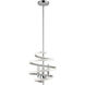 Venue 3 Light 11 inch White with Chrome Pendant Ceiling Light