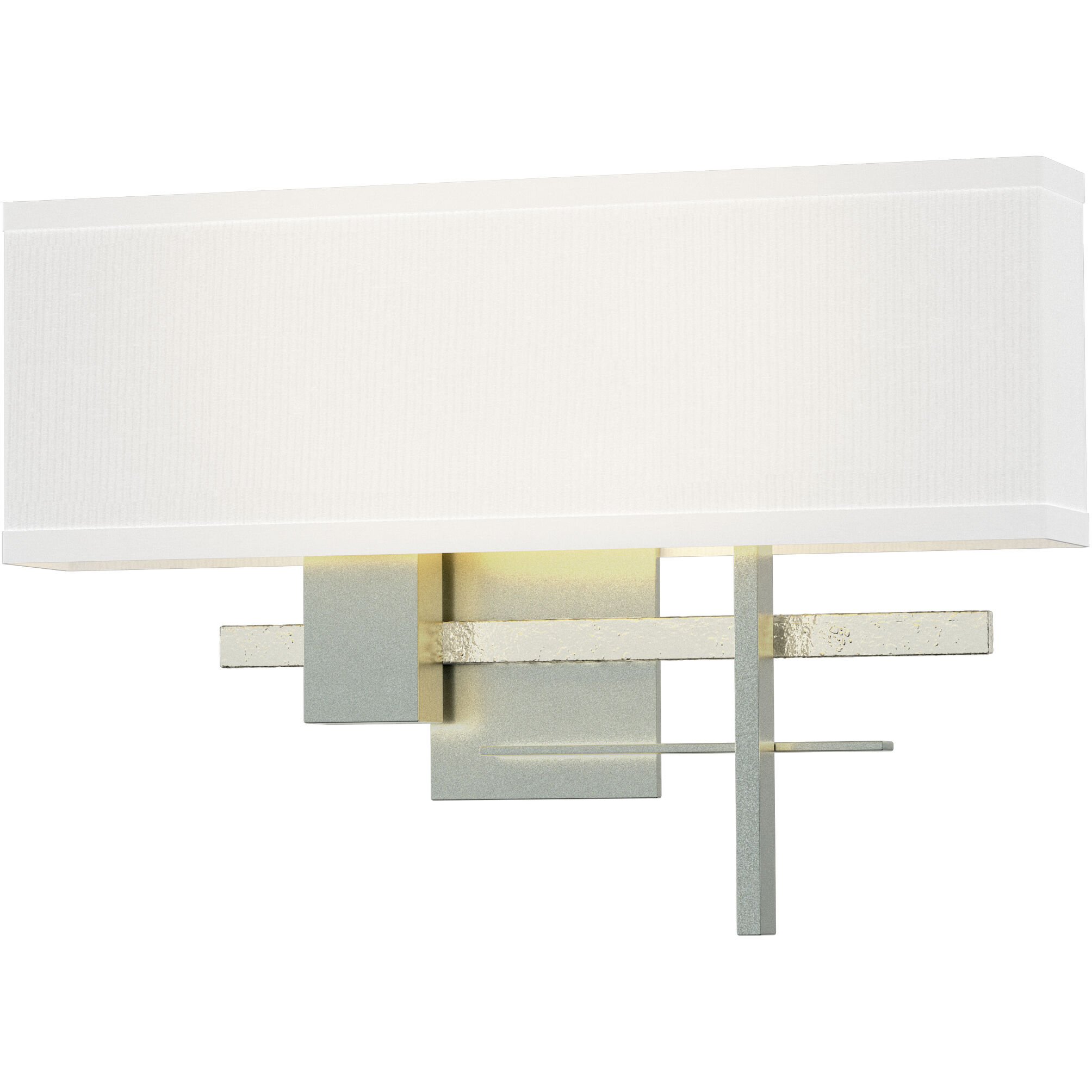 Cosmo 2 Light 16.5 inch Vintage Platinum and Sterling ADA Sconce Wall Light in Vintage Platinum/Sterling, Natural Anna