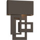Collage LED 13.8 inch Coastal White Outdoor Sconce, Small