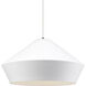Sean Lavin Brummel Grande 1 Light 20 inch Black Pendant Ceiling Light in Incandescent, Matte White