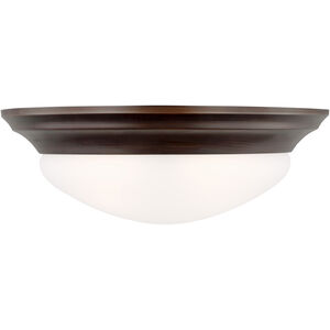 Nash 2 Light 14 inch Bronze Flush Mount Ceiling Light