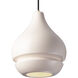 Radiance 1 Light 8 inch Brushed Nickel Pendant Ceiling Light