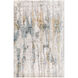 Ladoga 89 X 60 inch Light Beige/Cream/Denim Blue/Gray Rug, 5ft x 8ft