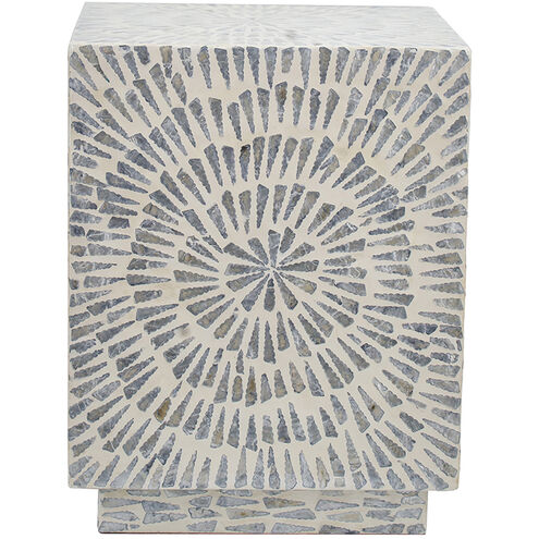 Square 17.7 inch Gray Stool