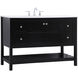 Theo 48 X 22 X 34 inch Black Vanity Sink Set