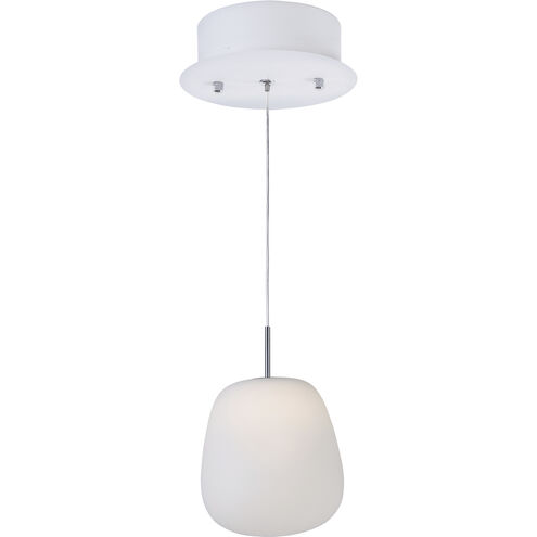 Puffs LED 6 inch White Single Pendant Ceiling Light