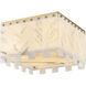 Viviana 6 Light 17.5 inch Rubbed Brass Flush Mount Ceiling Light