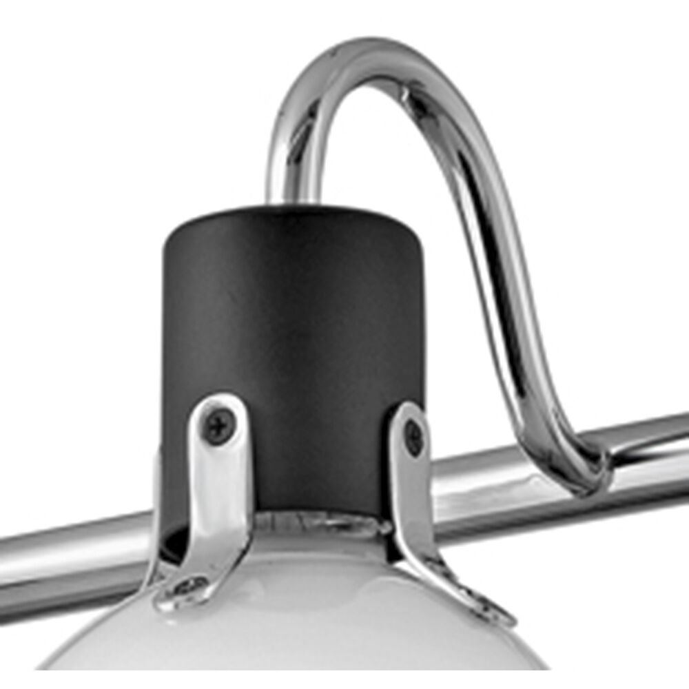 Argo 3 Light 24.5 inch Chrome with Black Vanity Light Wall Light