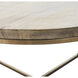 Liana 30 X 15 inch Antique Brass Coffee Table