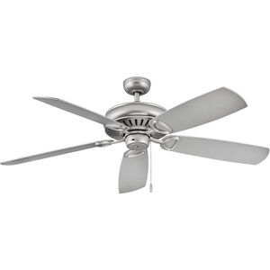 Gladiator 60 inch Satin Steel with Driftwood/Silver Blades Ceiling Fan