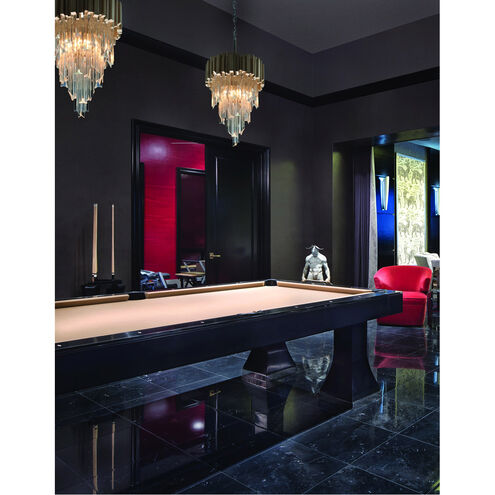 Mystique 16 inch Modern Silver Leaf Pendant Ceiling Light